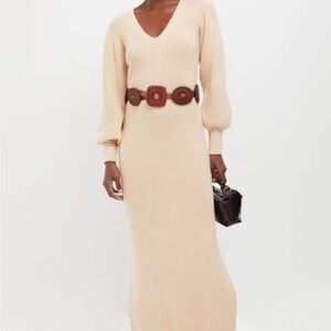 Tuckernuck Almond Knit Anya Midi Dress
